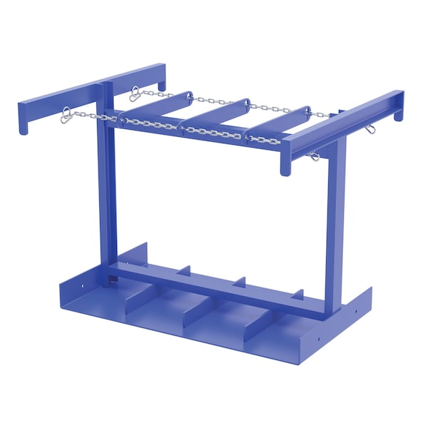 Vestil Blue 8 Cylinder Caddy Works With Fork Truck 800 lb Capacity CYL-P-8 - main